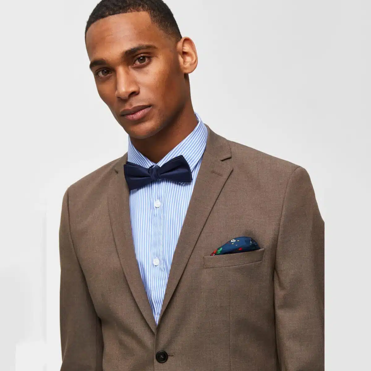 Strikken Van Selected In Het Blauw In Model