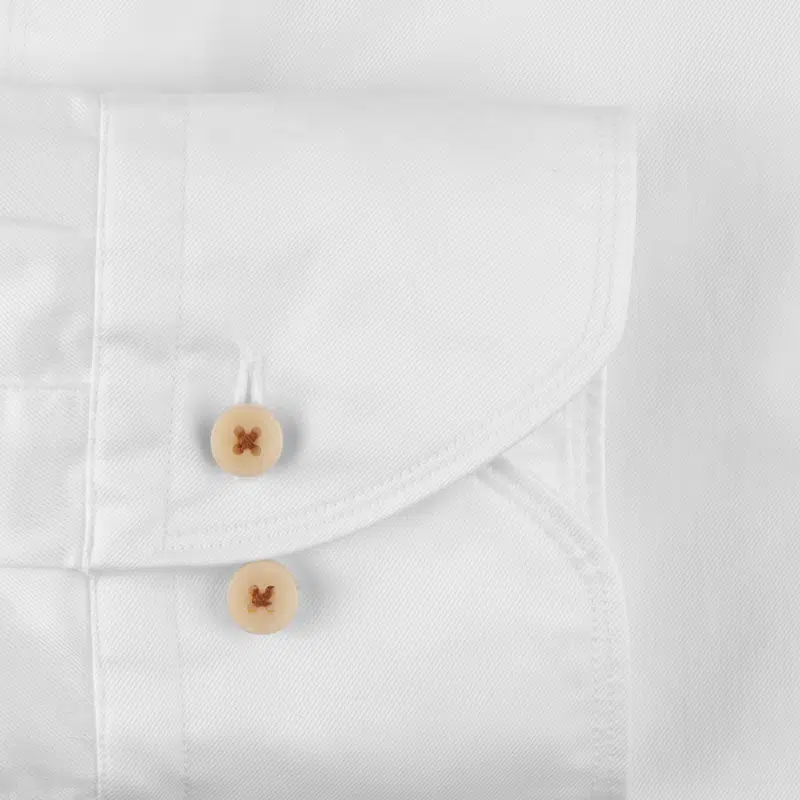 Hemden Van Stenströms In Het Wit In Model Cotton Twofold Slim Fit