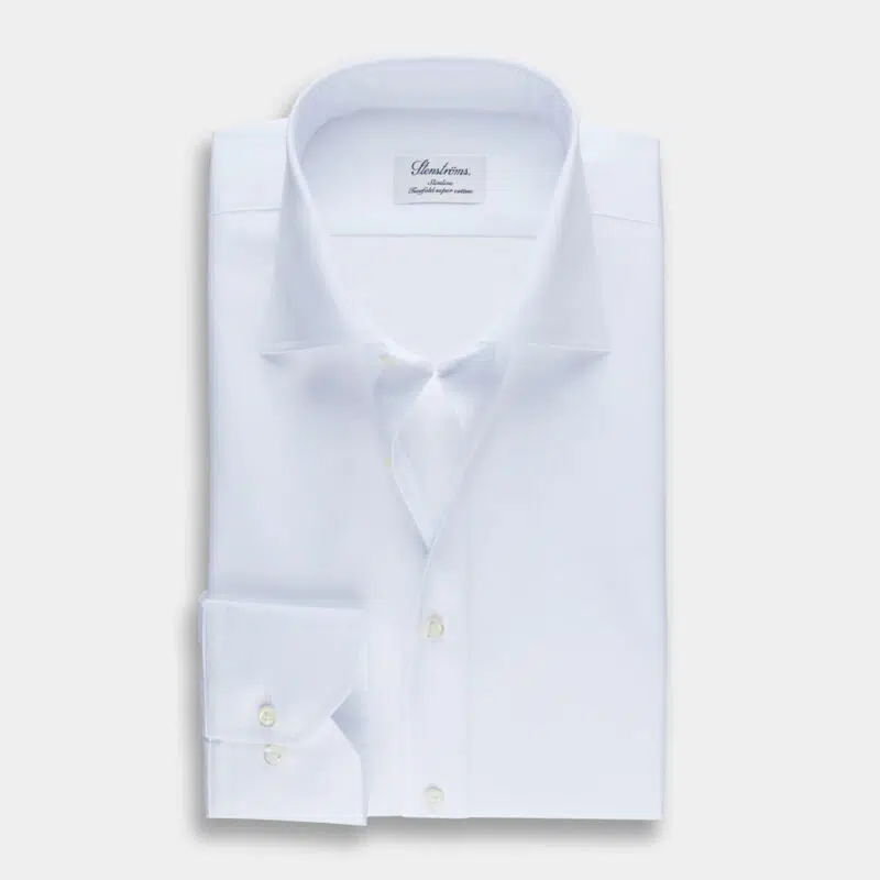 Hemden Van Stenströms In Het Wit In Model New Slim Fit