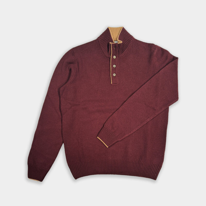 Half-button Van Gran Sasso In Het Rood In Model