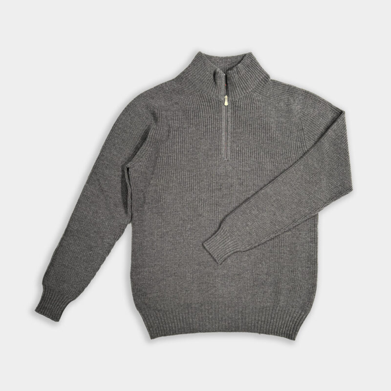 Half-zip Van Gran Sasso In Het Grijs In Model