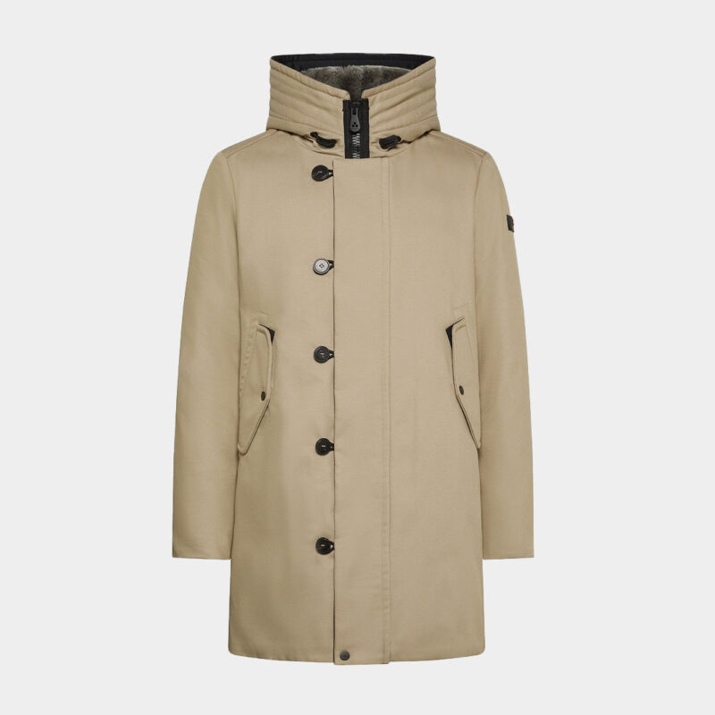 Parka Van Peuterey In Het Beige In Model