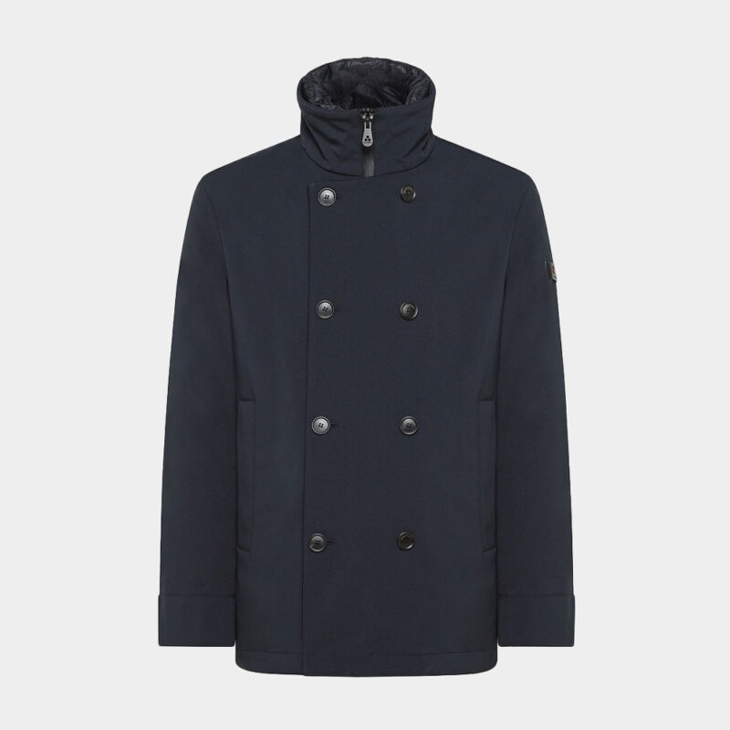 Trench Coat Van Peuterey In Het Blauw In Model