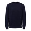 Pull Van Selected In Het Blauw In Model 16074682 Slhberg Crew Neck B Noos