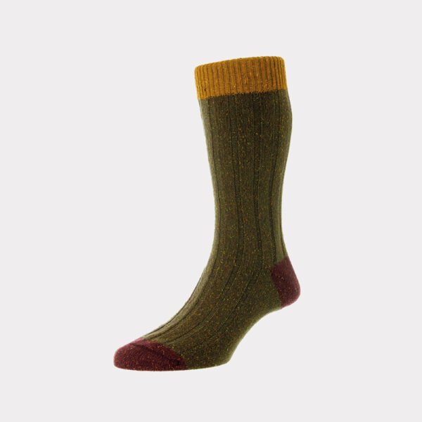 Kousen Van Pantherella In Het Bruin In Model Merino Wool