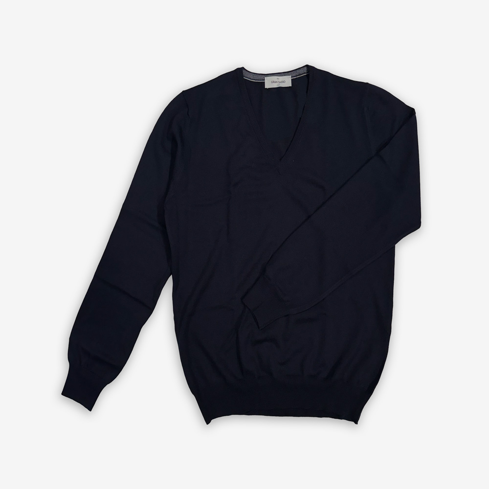 V-necks Van Gran Sasso In Het Blauw In Model 