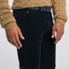 Chino Van Meyer In Het Blauw In Model Bonn Superstretch Premium Corduroy Chino