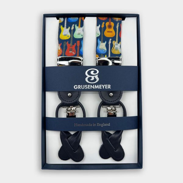 Bretellen Van Grusenmeyer In Het Blauw In Model Bretellen - Gitars