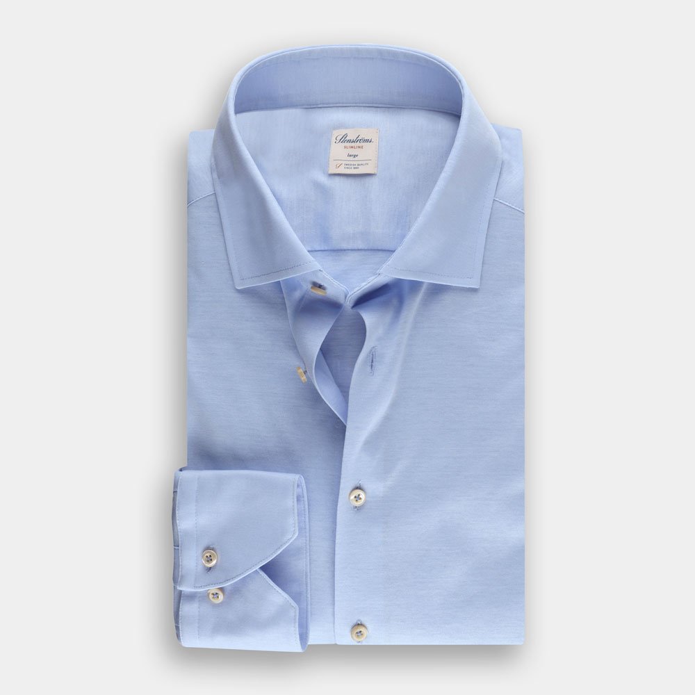 Hemden Van Stenströms In Het Navy In Model Stretch