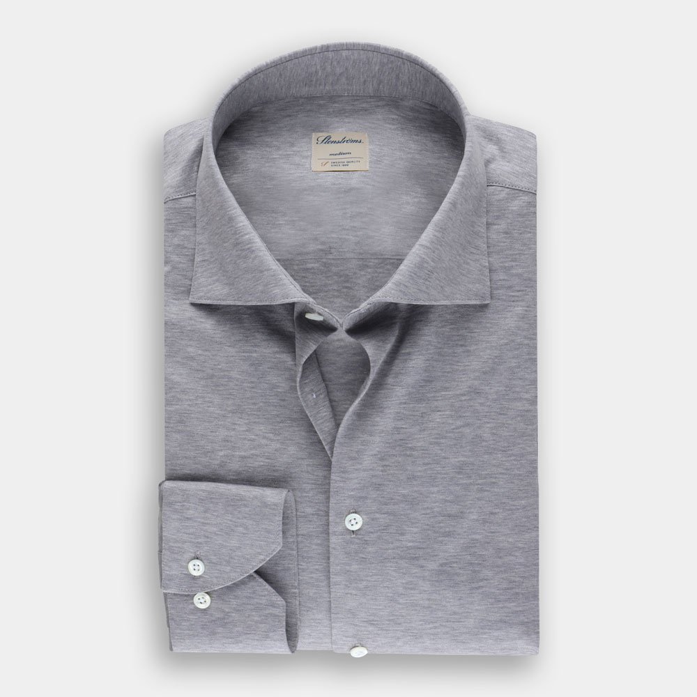 Hemden Van Stenströms In Het Navy In Model Stretch