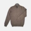 Full-zip Van Gran Sasso In Het Beige In Model