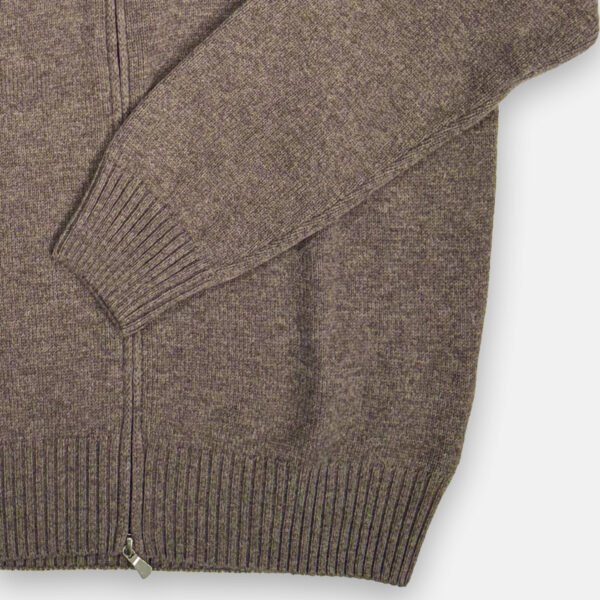 Full-zip Van Gran Sasso In Het Beige In Model