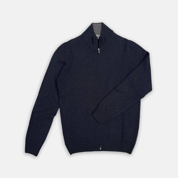 Full-zip Van Gran Sasso In Het Blauw In Model 
