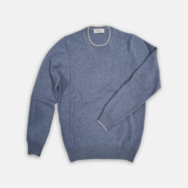 Crewnecks Van Gran Sasso In Het Midblauw In Model Super Geelong