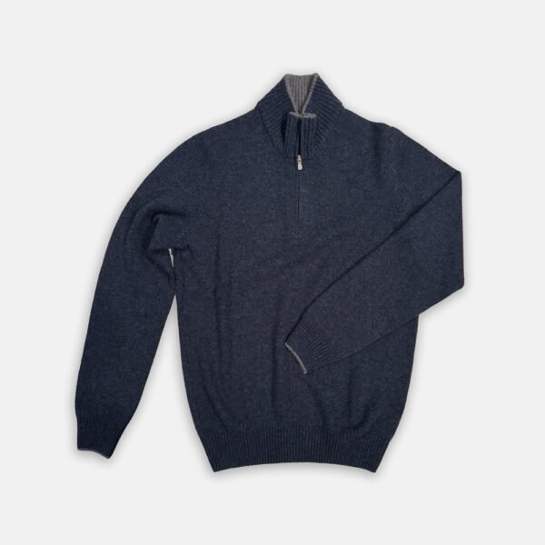 Half-zip Van Gran Sasso In Het Blauw In Model