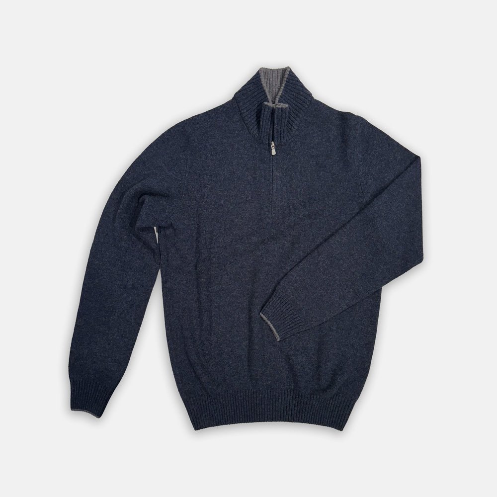 Half-zip Van Gran Sasso In Het Grijs In Model