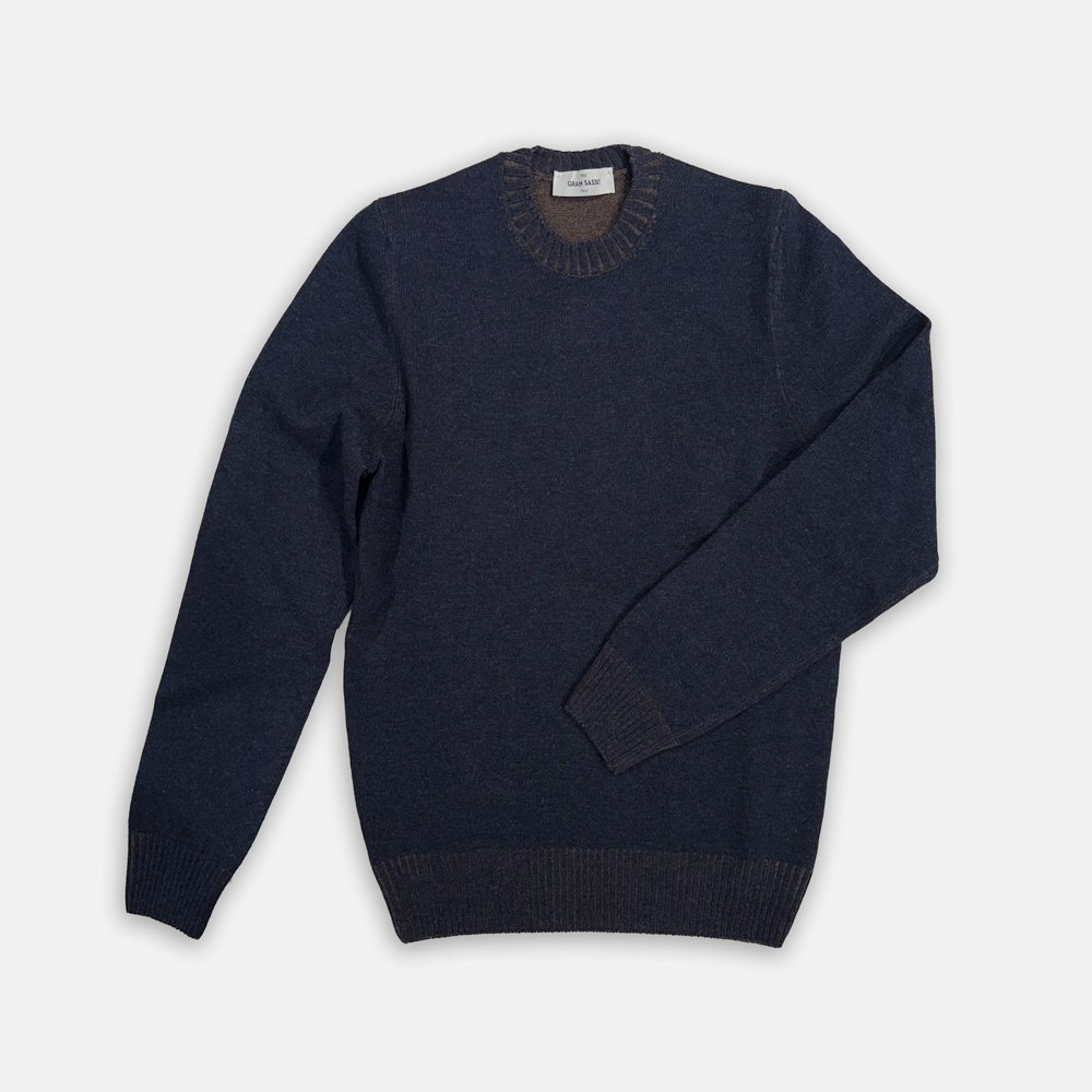 Crewnecks Van Gran Sasso In Het Blauw In Model