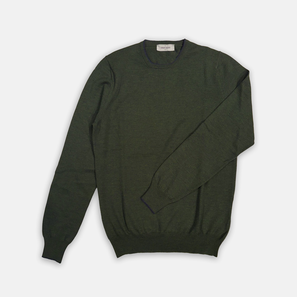 Crewnecks Van Gran Sasso In Het Groen In Model 