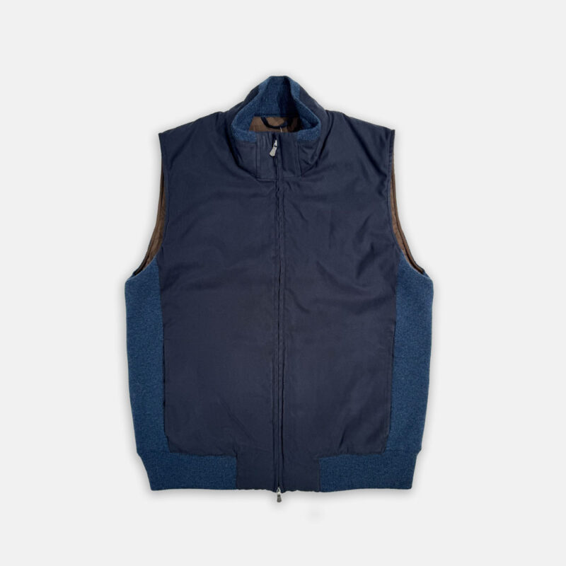 Bodywarmer Van Gran Sasso In Het Blauw In Model