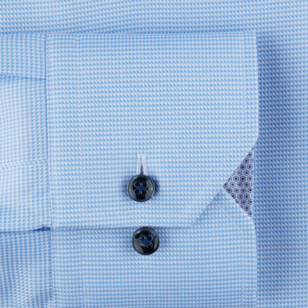 Hemden Van Stenströms In Het Lichtblauw In Model Slim/75, Rm Cuff, Contrast