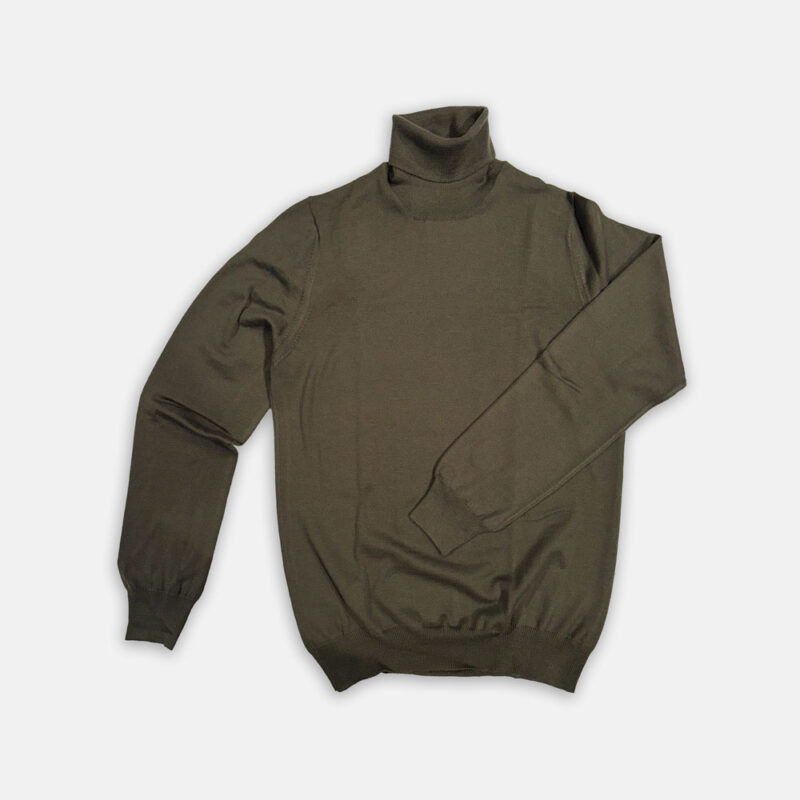 Turtlenecks Van Gran Sasso In Het Groen In Model