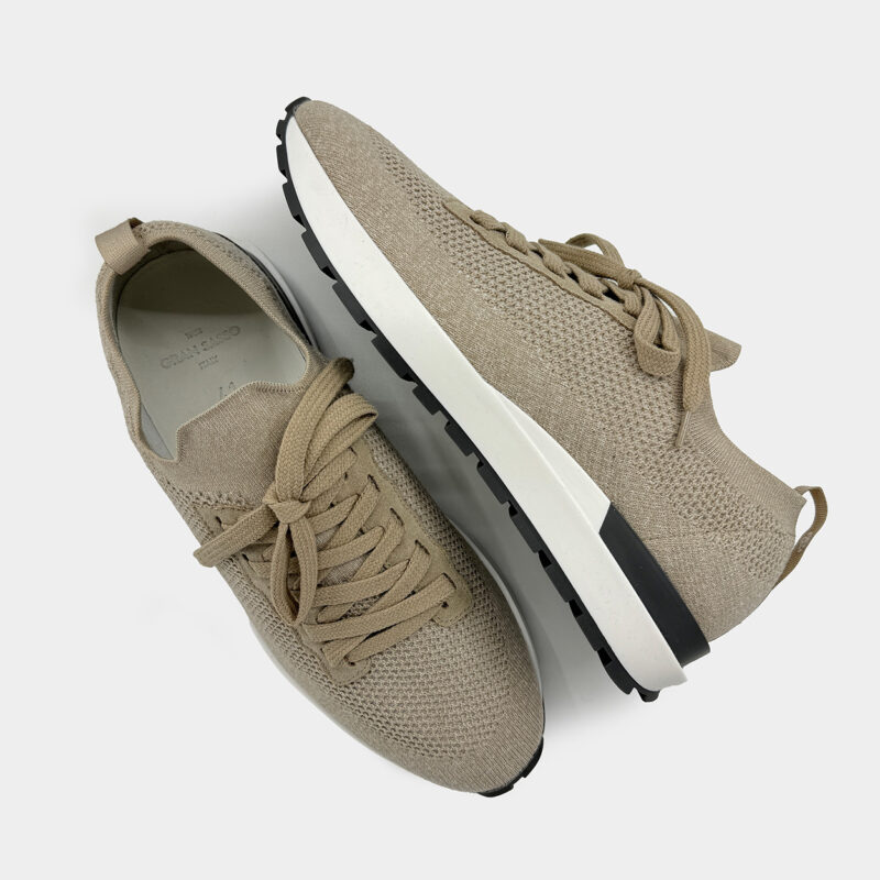 Sneakers Van Gran Sasso In Het Beige In Model