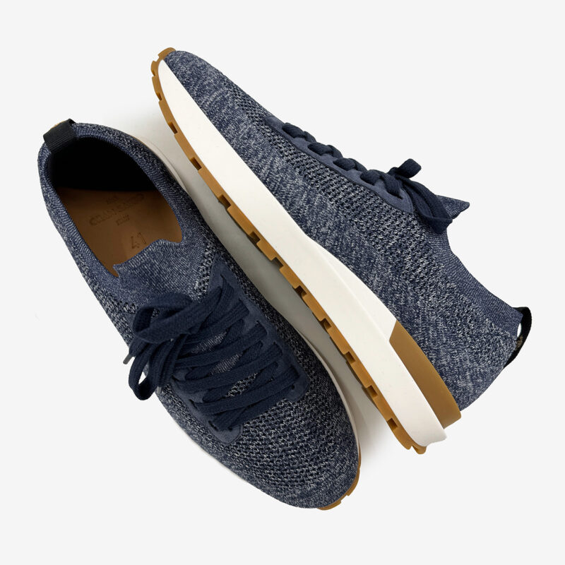 Sneakers Van Gran Sasso In Het Blauw In Model