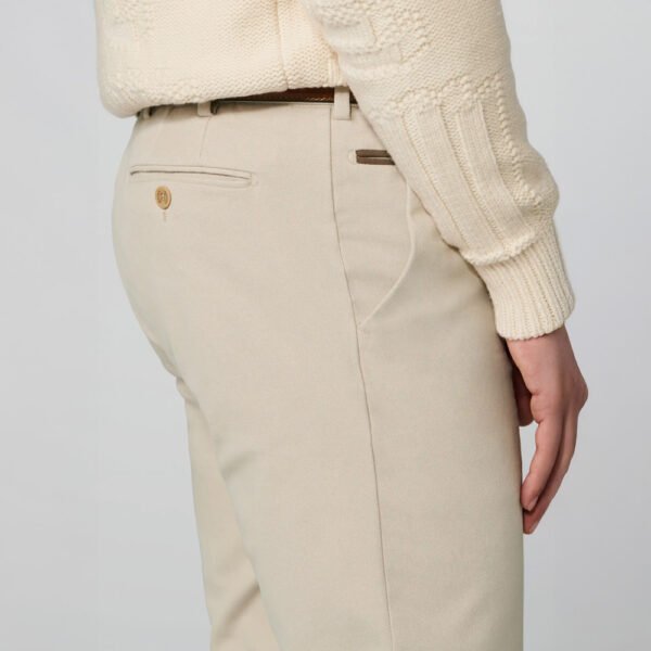 Chino Van Meyer In Het Beige In Model Bonn Super Stretch Winter Twill Chino