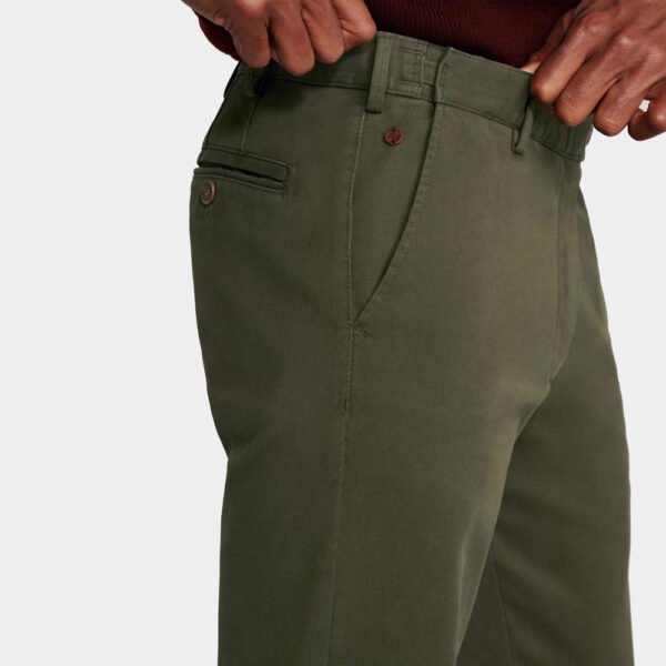 Chino Van Meyer In Het Groen In Model Oslo Chino Met Flexibele Band