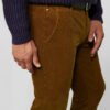Chino Van Meyer In Het Cognac In Model Bonn Superstretch Premium Corduroy Chino