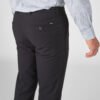 Chino Van Zilton In Het Blauw In Model Geklede Flannel-look Broek In Donkerblauw Met Verfijnde Uitstraling.
