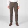 Chino Van Zilton In Het Bruin In Model Geklede Broek Met Fijne Microstructuur En Stijlvolle, Tijdloze Uitstraling.