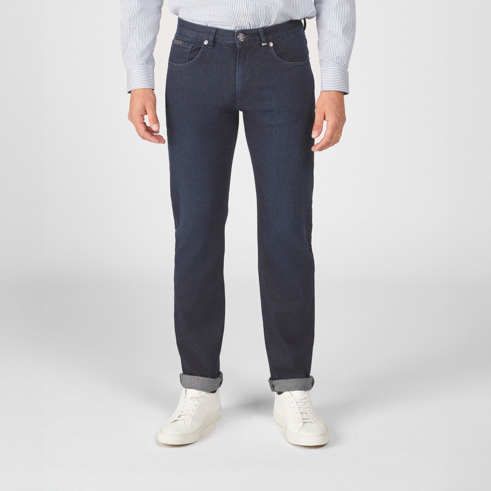 Jeans Van Zilton In Het Blauw In Model Comfortabele Jeans Met Rechte Pijp En Een Relaxte, Casual Uitstraling.